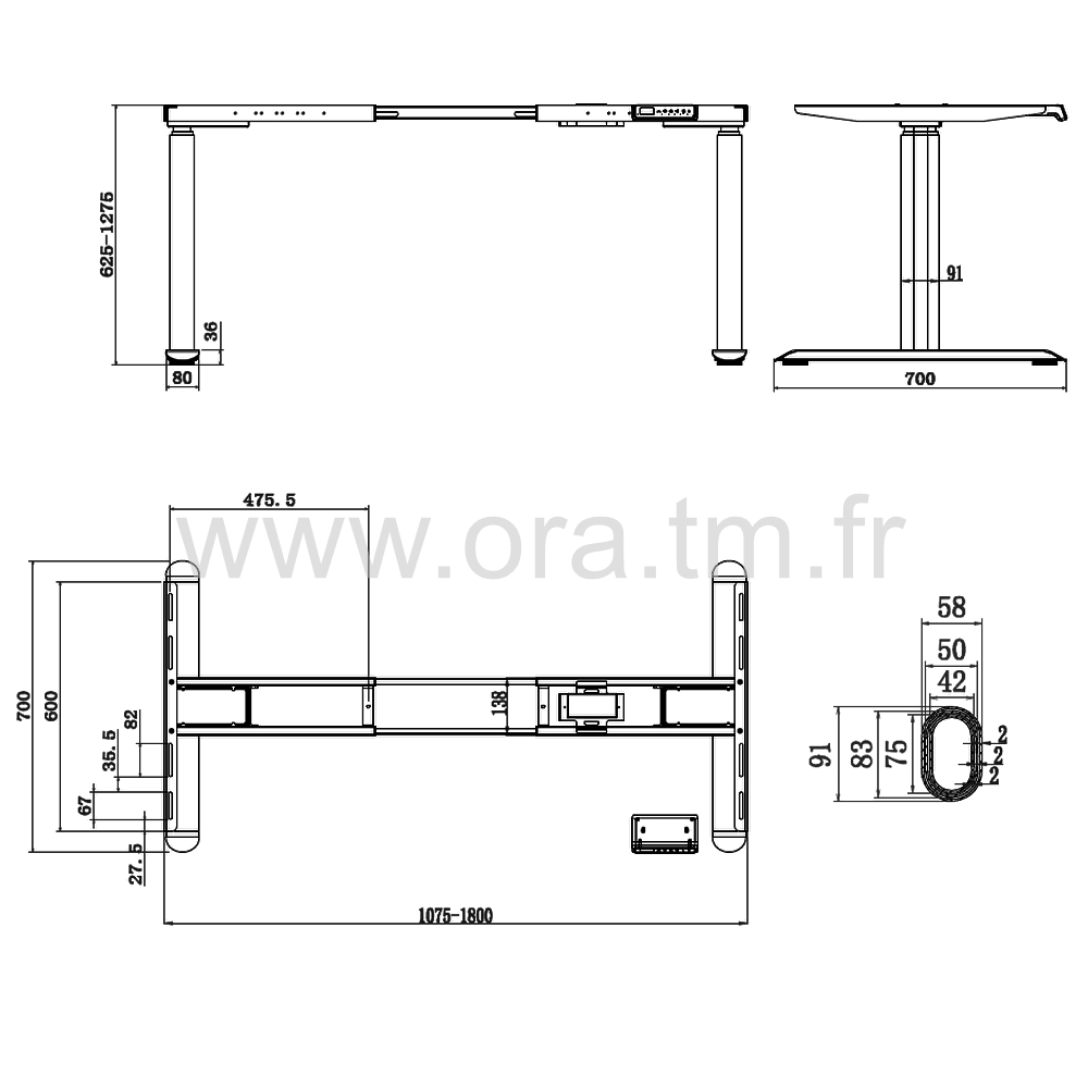 MOVUP2+ - STRUCTURE MOTORISEE - ELECTRIQUE 2 MOTEURS